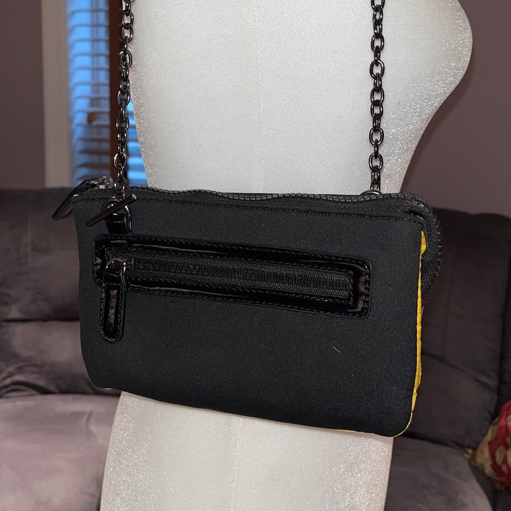 Sondra Roberts SR2 black yellow handbag purse NWOT